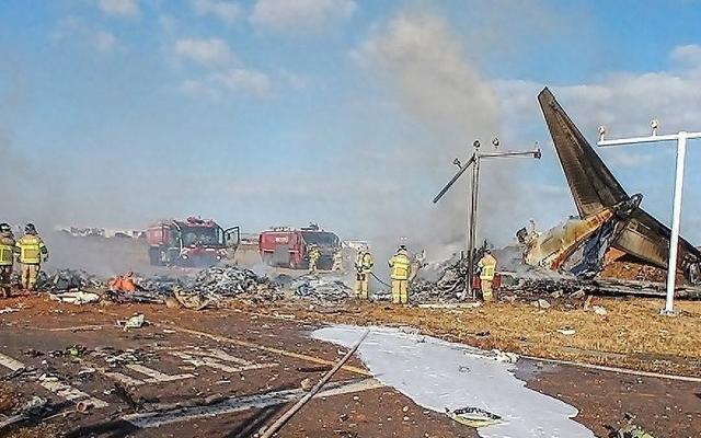 韓國消防重大災難，預計起火客機全部乘客及機組人員共179人遇難