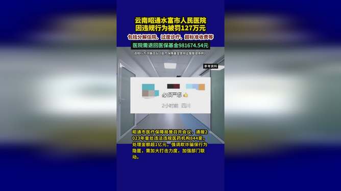 医院因过度诊疗行为被罚127万元，反思与改进之路