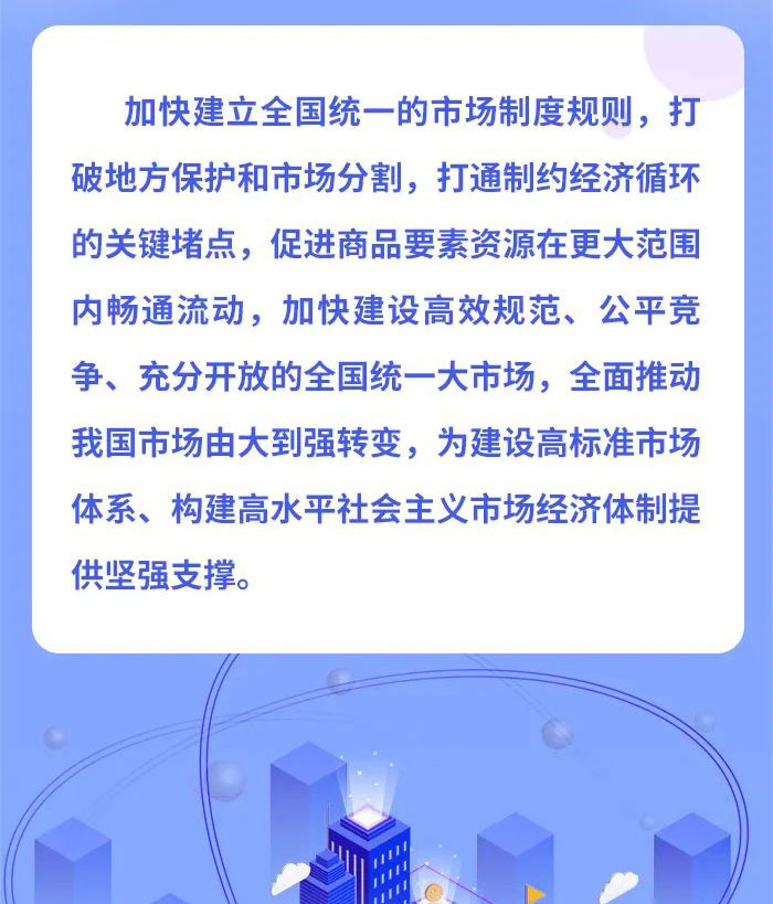 发改委印发全国统一大市场建设指引，推动经济高质量发展