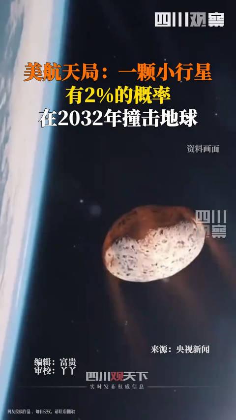 紧急关注！小行星2%撞击地球风险逼近，人类命运面临未知挑战！