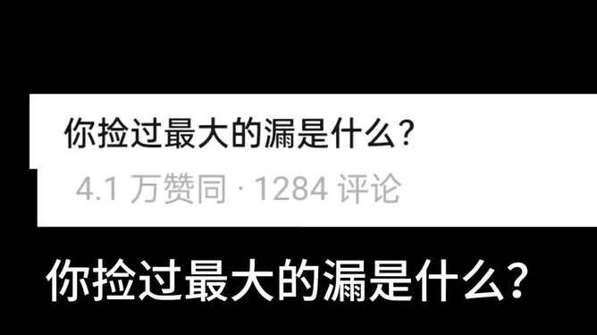 你捡过最大的漏竟是这个？！揭秘生活中的意外惊喜与智慧洞察