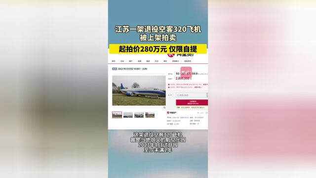 江蘇一架退役空客A320飛機震撼拍賣，航空迷的盛宴與挑戰！神秘面紗下的飛機命運引人猜想！